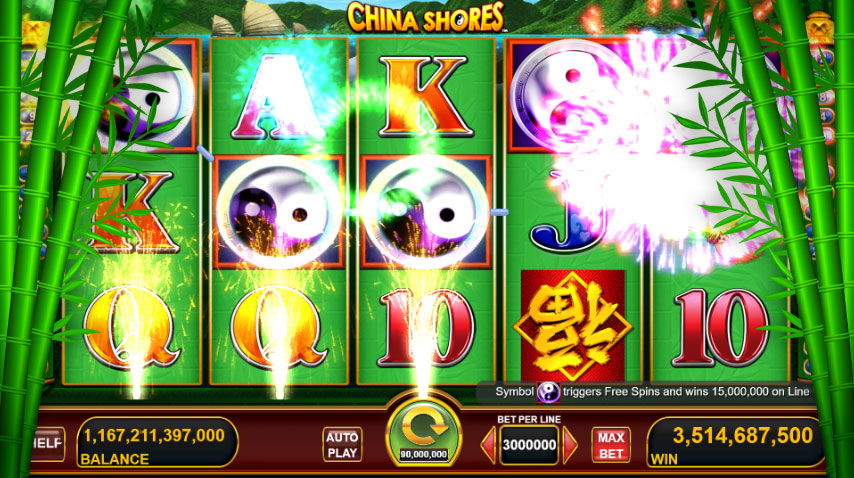 china shores slots game