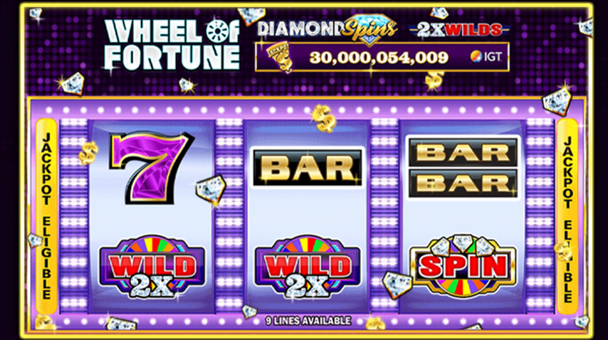 Play Wheel of Fortune Diamond Spins 2X Wilds