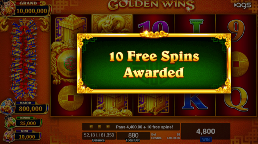 golden wins slot game