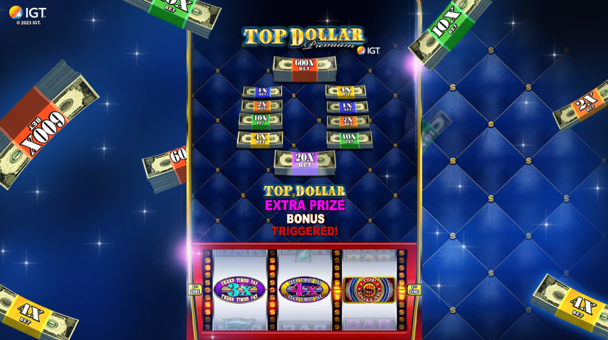 top dollar premium slot machine games